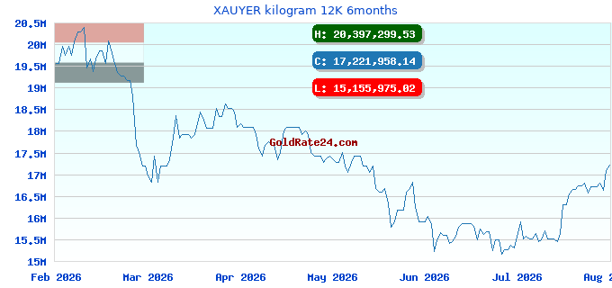 XAUYER kilogram 12K 6months